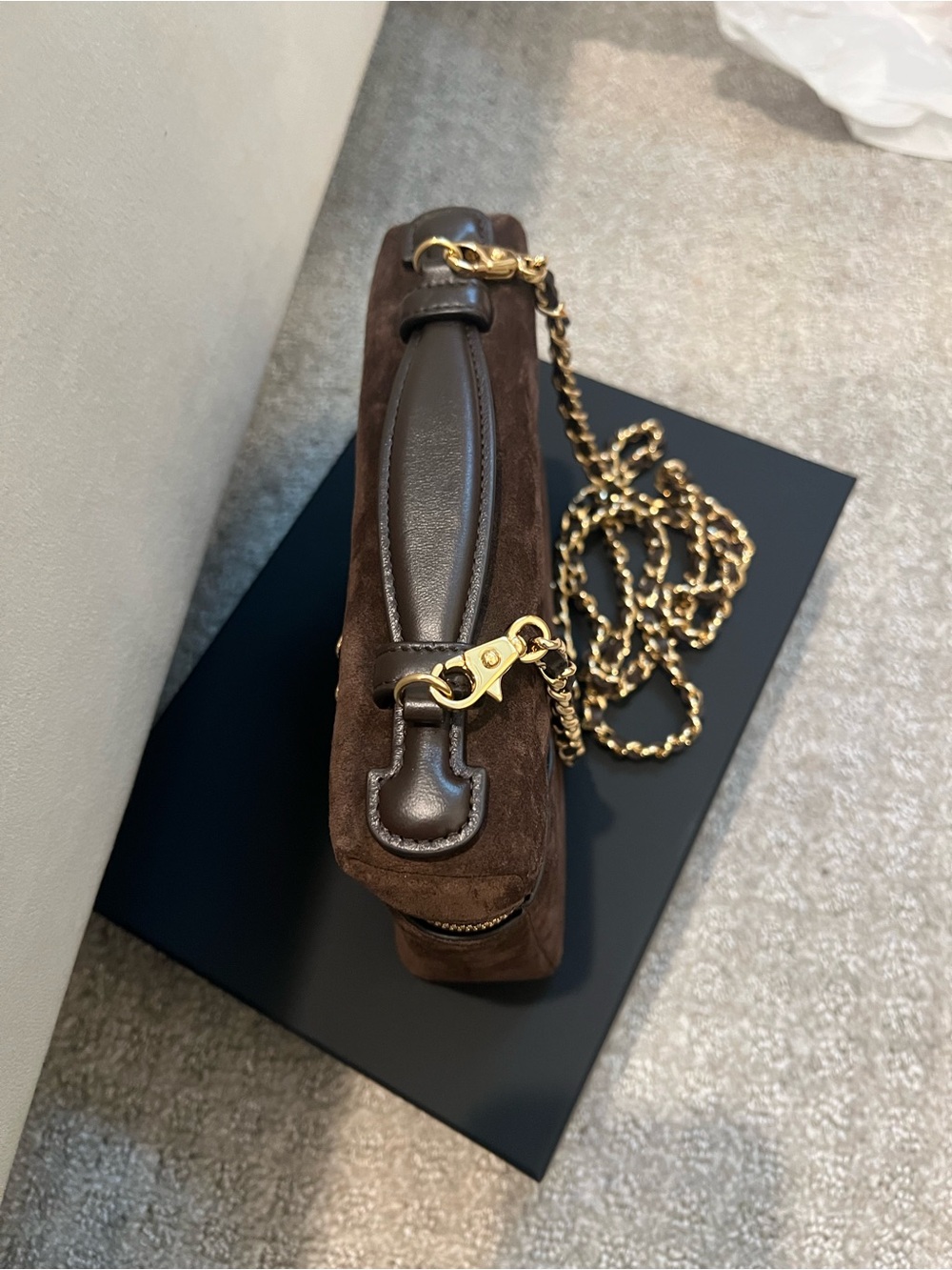 Chanel brown suede slim vanity 26A - Picture 4 of 5